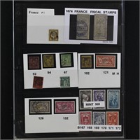 France Stamps 1870s-1940s Mint & Used, many identi