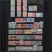 British Commonwealths Stamps on Stock Pages