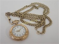 New England Watch Co Gold Gavour & Fob