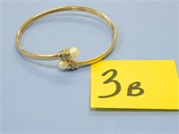 14kt, 6.1gr. Pearl & Yellow Gold Bracelet