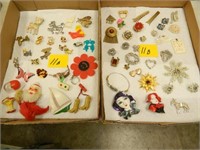 (2) Flats of Assorted Pins and Earrings (Some may