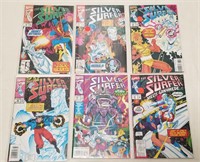 (6) Vintage Marvel The Silver Surfer Comic Books