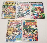 (5) Marvel Super-Villian Team-Up Comic Books