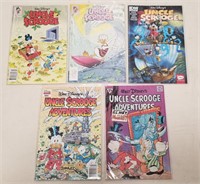 (5) Walt Disney Uncle Scrooge Comic Books