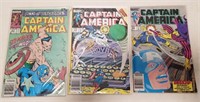 (3) Vintage Marvel Captian America Comic Books