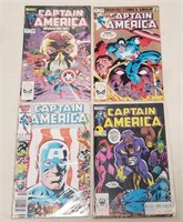 (4) Vintage Marvel Captain America Comic Books