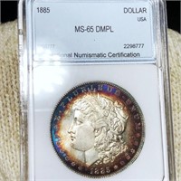 1885 Morgan Silver Dollar NNC - MS 65 DMPL