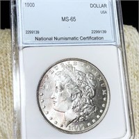 1900 Morgan Silver Dollar NNC - MS65