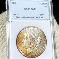 1896 Morgan Silver Dollar NNC - MS 65 DMPL