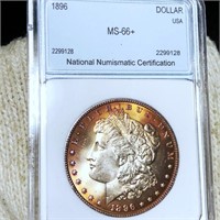 1896 Morgan Silver Dollar NNC - MS66+