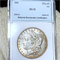 1899 Morgan Silver Dollar NNC - MS65