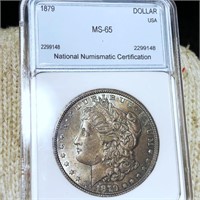 1879 Morgan Silver Dollar NNC - MS65