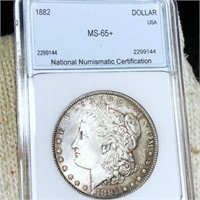 1882 Morgan Silver Dollar NNC - MS65+