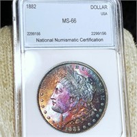 1882 Morgan Silver Dollar NNC - MS66