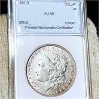 1895-O Morgan Silver Dollar NNC - AU55