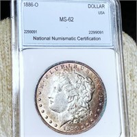 1886-O Morgan Silver Dollar NNC - MS62