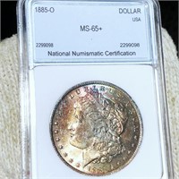 1885-O Morgan Silver Dollar NNC - MS65+