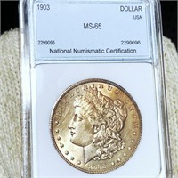 1903 Morgan Silver Dollar NNC - MS65