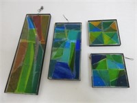 Handcrafted Stained Glass Set