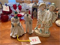 PORCELAIN BISQUE FIGURES AS IS