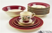 Vintage Burgundy by Lifetime China Co. Dishes