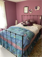 Antique Cast Iron Full Bed