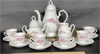 Pink Floral Tea Set