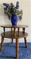 2 Tier Round Accent Table
