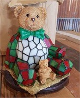 Lighted Glass Teddy Bear