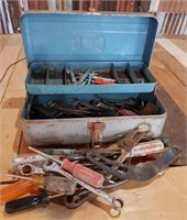 Metal Tool Box Full of Tools & More