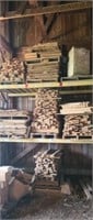 6  skids of cabint shop lumber hi quilty.