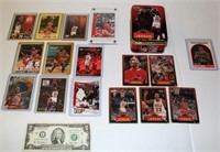 Michael Jordan Cards - 5 UD Metal Cards in Tin ++