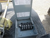 Electrical Box w/ 5 Square D 15 Amp Breakers