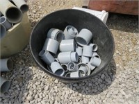 Lot of Various PVC Pipe Connectors