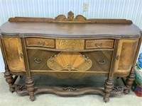 Antique side board (some water damage)