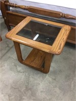 20” coffee table with glass top