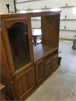 Entertainment center, 58” tall by 56” wide