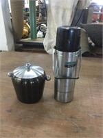 Thermos and small ice bucket