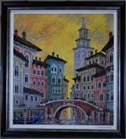 Anatole Krasnyansky "Venice Yellow Sunset"