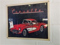 Framed Art 57 Corvette