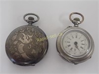 Pair of Antique Ladies Pocket Watches