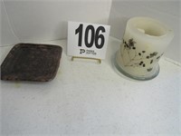 Candle & Square Trinket Dish (R1)