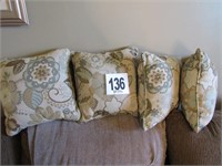 (4) Matching Accent Pillows (R1)