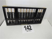 Wood with Brass Trim Bead Counting System/Artwork
