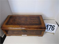 14x7x5" Wood Tea Box (R1)