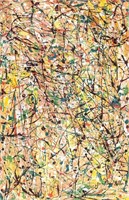 Jackson Pollock American Abstract Oil on Canvas