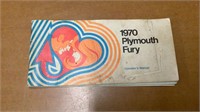 1970 Plymouth fury owners manual