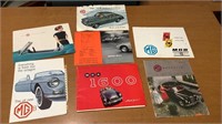 Lots of vintage MG brochures