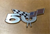 50th anniversary Corvette emblem