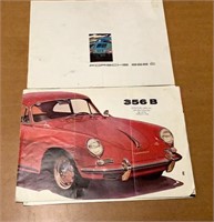 3 vintage Porsche brochures 356, 911